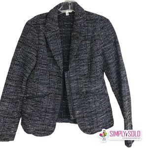 CABI Women's Jacket Coat Blazer Midnight Mingle‎ Textured Zip Blazer #723 Sz 4